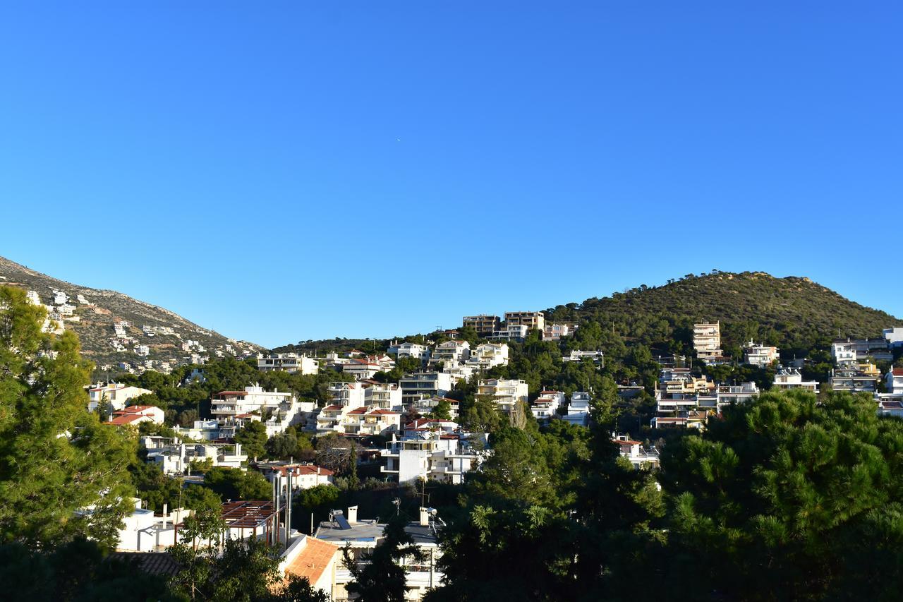 El Mar, 2 Bdr Seaview Apartment, 7 Min From Beach Lagonisi Bagian luar foto