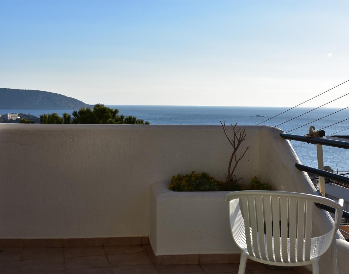 El Mar, 2 Bdr Seaview Apartment, 7 Min From Beach Lagonisi Bagian luar foto